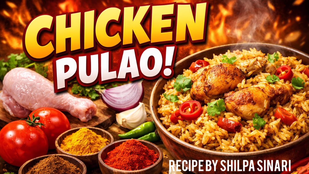 Chicken Pulao Recipe by Shilpa Sinari | चिकन पुलाव