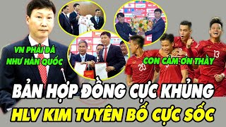 Vừa Nhậm Chức, HLV Kim Sang Sik Tuyên Bố Đầy Tự Tin Trước Cả Hội Trường Lớn, NHM Háo Hức