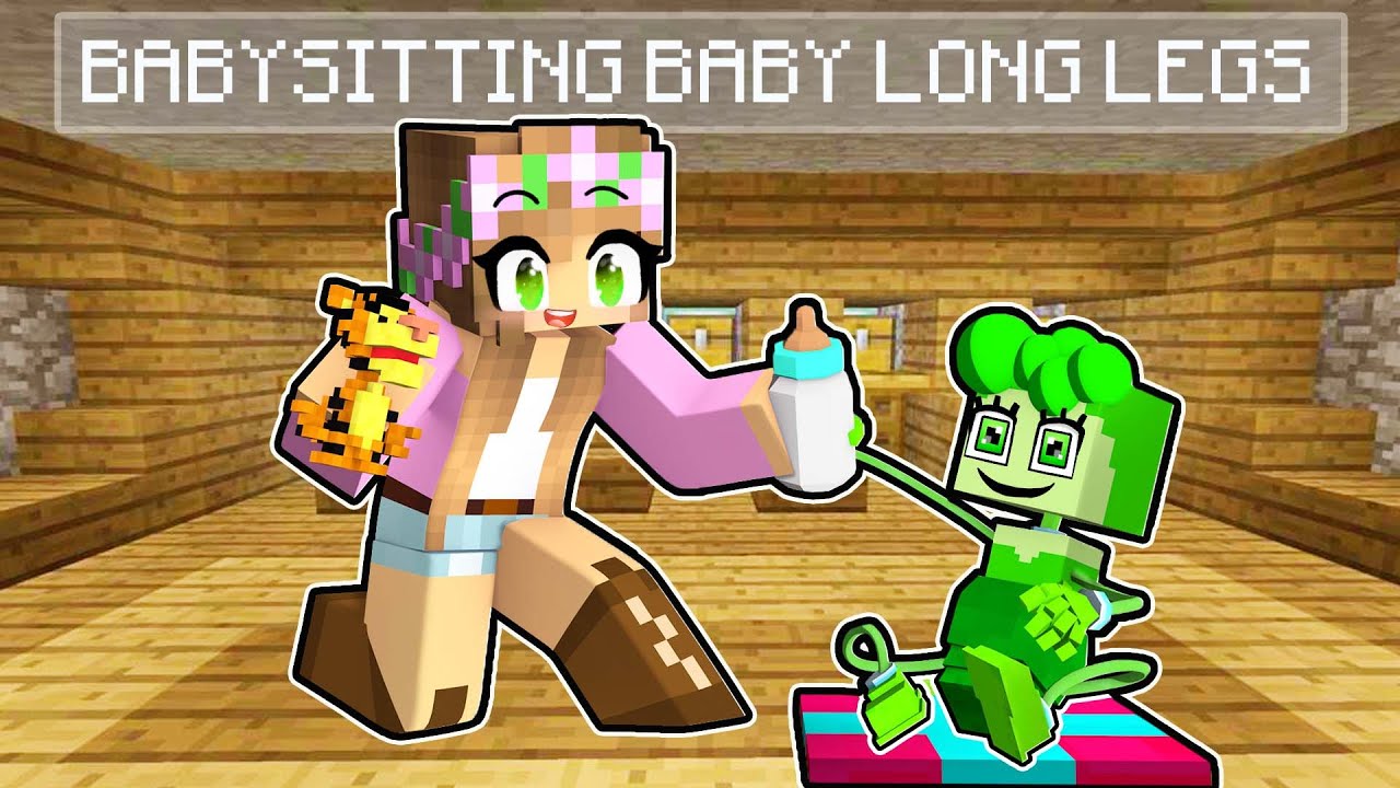 Babysitting BABY LONG LEGS in Minecraft