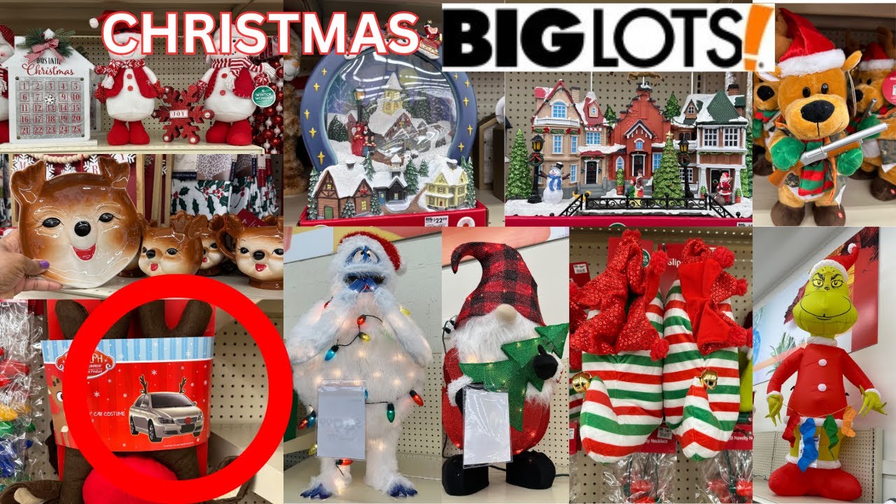 🧑‍🎄 BIG LOTS CHRISTMAS DECOR 2023 BROWSE WITH ME BIGLOTS 