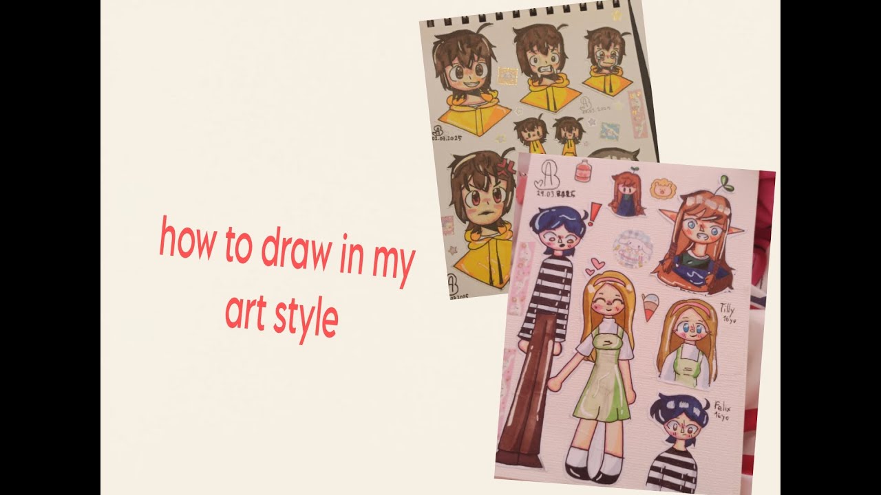 A tutorial on how to draw in my art style - YouTube