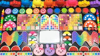 Relaxing Slime With Clay Vs Makeup Vs Glitter Mixing Random Things Into Slime