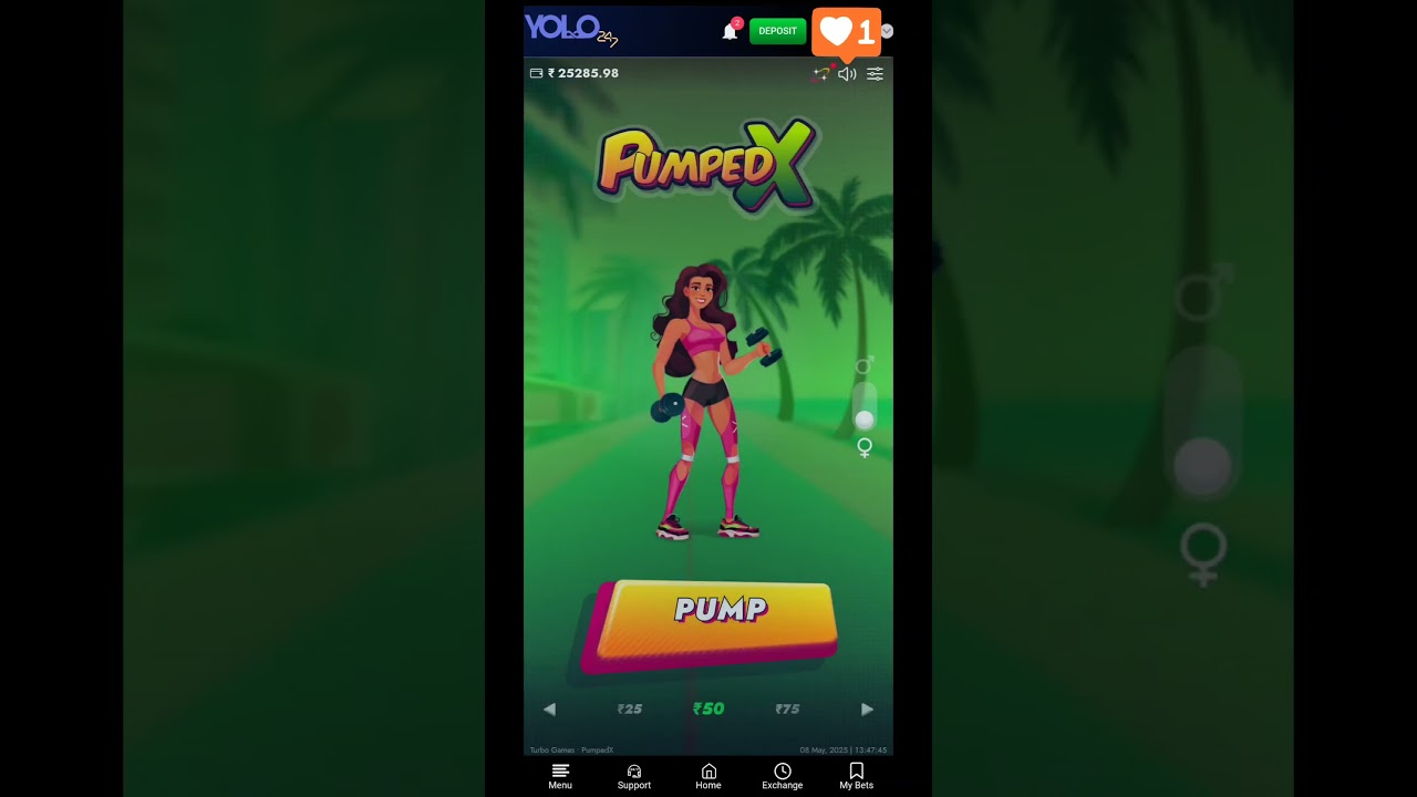 Pumped X on Yolo247 – High Energy, Fast Pace & Pure Action!