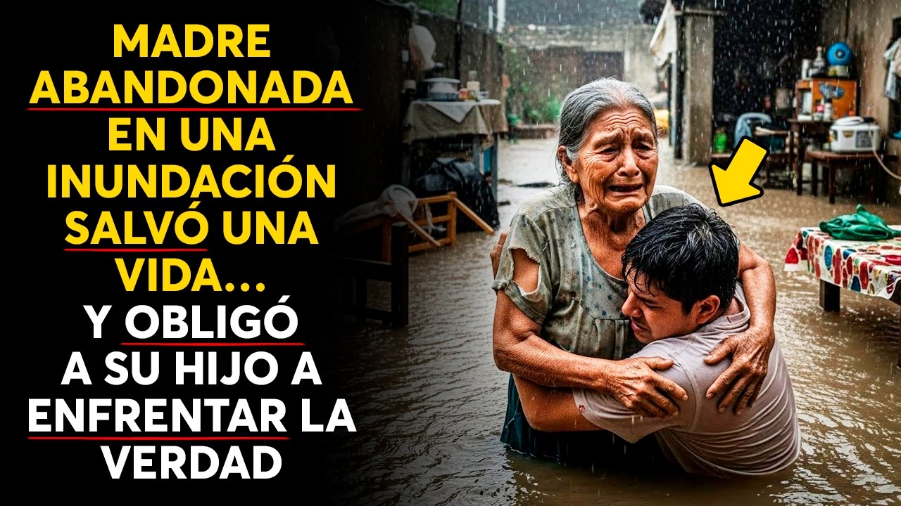 MADRE ABANDONADA EN UNA INUNDACIÓN SALVÓ UNA VIDA… Y OBLIGÓ A SU HIJO A ENFRENTAR LA VERDAD EXTREMOS