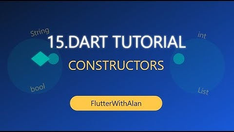 Dart Constructors Made Easy | Default & Named | FlutterWithAlan |