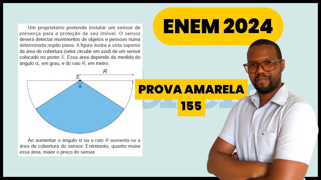 Questão 155 caderno amarelo ENEM 2024 - Um proprietário pretende ...