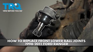 How to Replace Front Lower Ball Joints 1998-2011 Ford Ranger