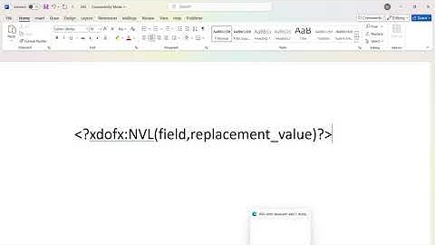 Handling Null Values in RTF Templates