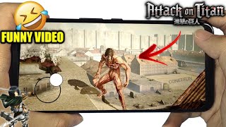 Top 10 Attack on Titan Games for Android | 🤣Funny Video screenshot 2