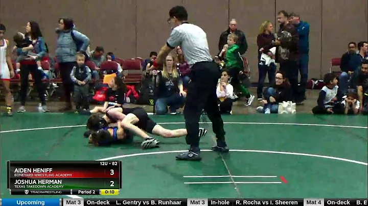 12U 82 Aiden Heniff Boneyard Wrestling Academy Vs ...