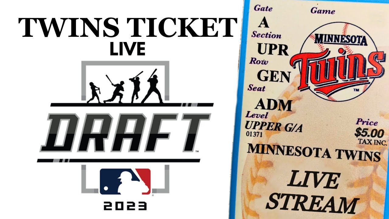 2023 MLB Draft Twins Ticket LIVE YouTube