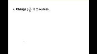 Changing Customary Units