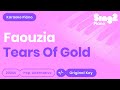 Faouzia - Tears of Gold (Piano Karaoke)