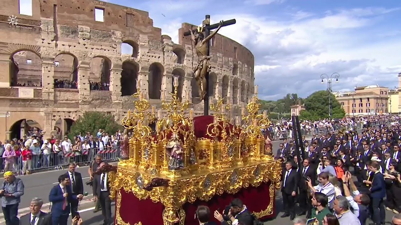 El Cachorro por el Coliseo de Roma, Procesión Jubileo 2025