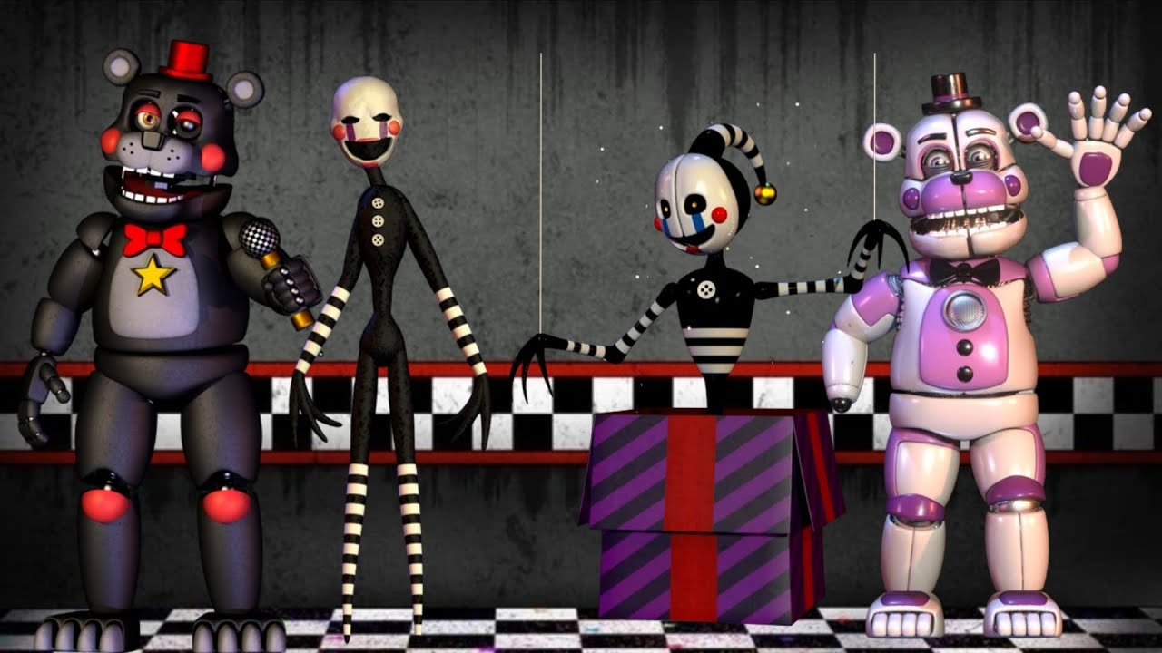 Funtime freddy and security puppet vs Lefty and puppet 