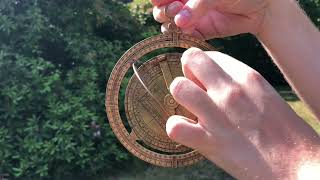 Astronomical Ring Dial outdoor demo | BC Gnomonics