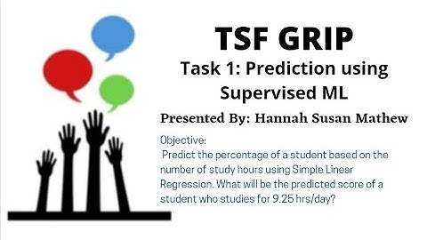 TSF - TASK 1| Data Science and Business Analyst | Simple Linear Regression