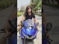 Qute girl ride R15 #shorts #bike #india
