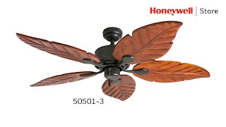 Honeywell Willow View Tropical Bronze Ceiling Fan - 50501-03