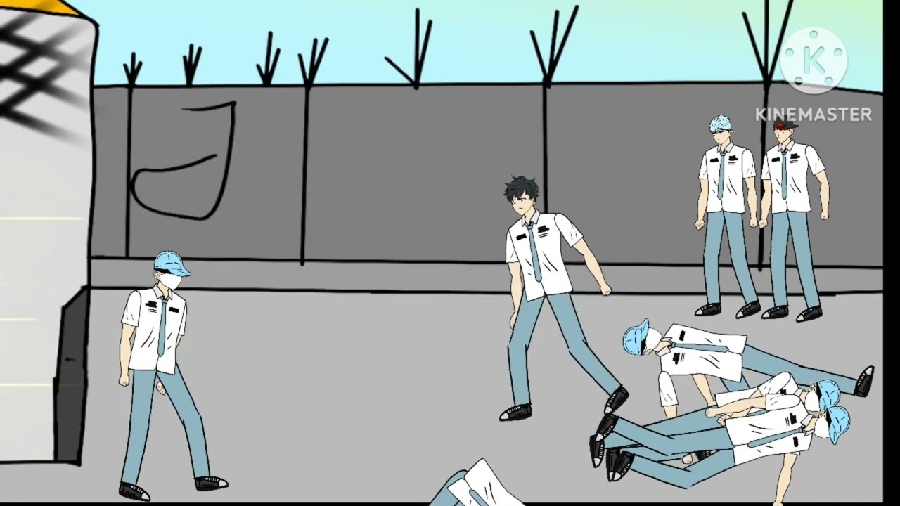 Ft : jezz animation Melawan bos kelas 1 E PART 3