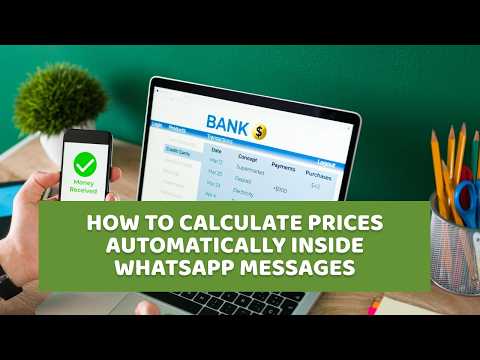 Basic Maths Formulas (+-/:) in Automatic WhatsApp Message Templates for Customers