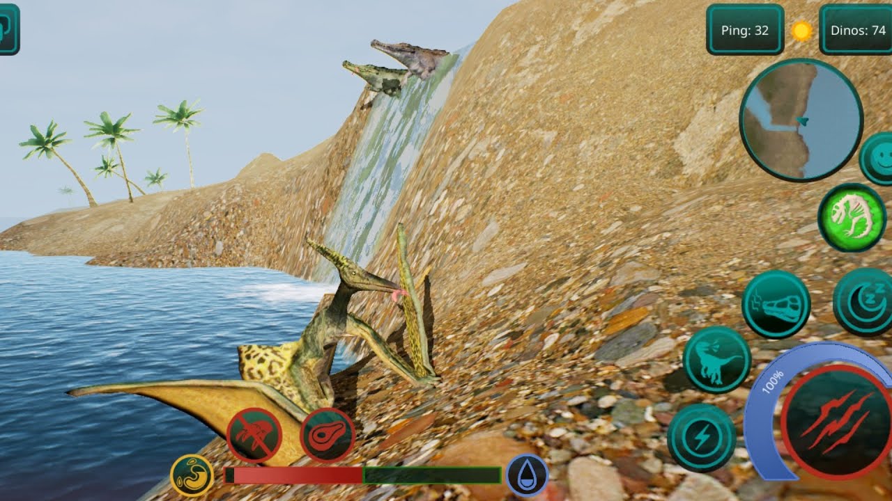 Продолжаем изучать карту на Птере в игре the Cursed Isle