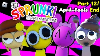 3D Sprunki Rp And Animations Part 12, April Fools End Roblox Mascot Gameplay Walkthrough