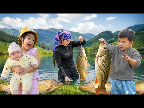 Strange Fishing Trip | Duong Family Harvests a Huge Amount of Fish from Small Pond | Village Life