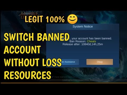 SWITCH BANNED ACCOUNT TO OTHER ACCOUNT MOBILE LEGENDS