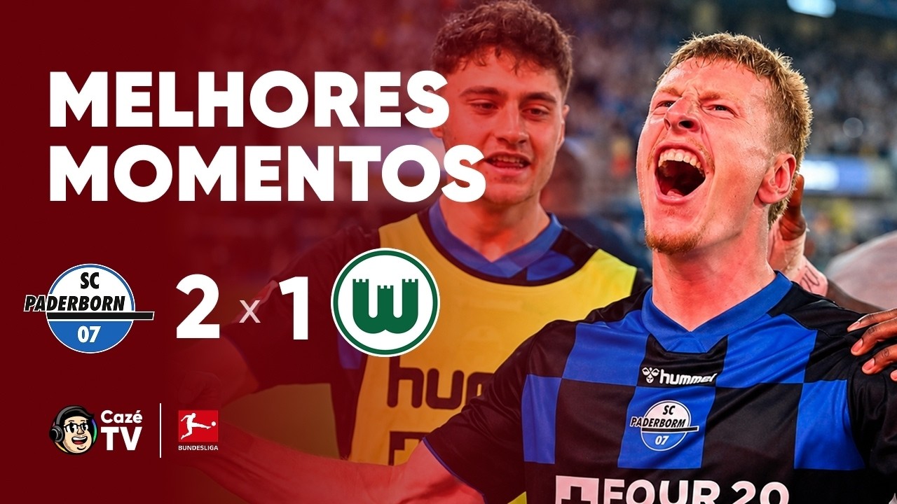 MELHORES MOMENTOS |  PADERBORN 2 x 1 WOLFSBURG | PLAYOFF DE REBAIXAMENTO DA BUNDESLIGA (VOLTA)