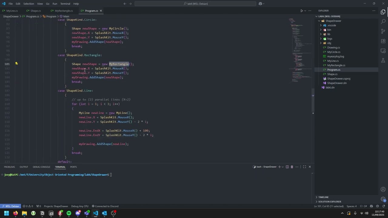 Object Oriented Programming Lab 6 Explanation