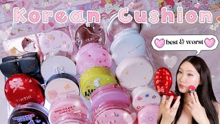 BEST & WORST Korean Cushion Foundation HONEST Review| TIRTIR, Unleashia, etc #kbeauty #koreanmakeup