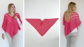 SUCH SIMPLE PONCHO - FREE CROCHET PATTERN screenshot 1