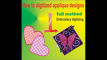 How to digitize an applique design | Wilcom Embroidery Digitizing | Digitizing for beginners