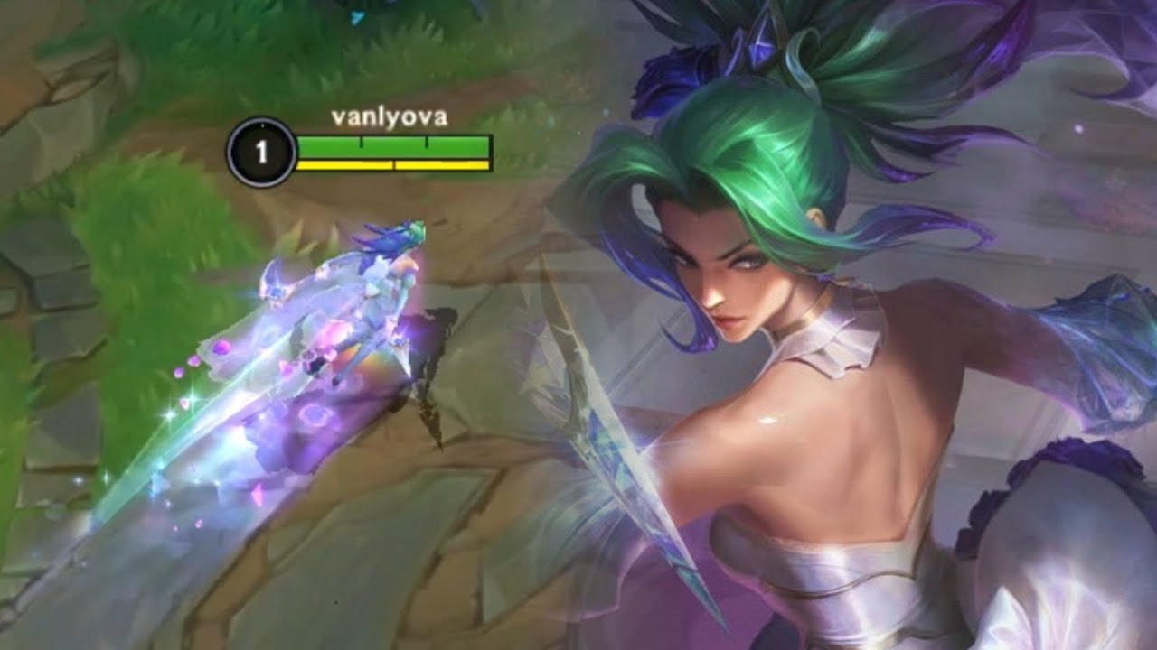 WILD RIFT - CRYSTAL ROSE AKALI NEW SKIN GAMEPLAY