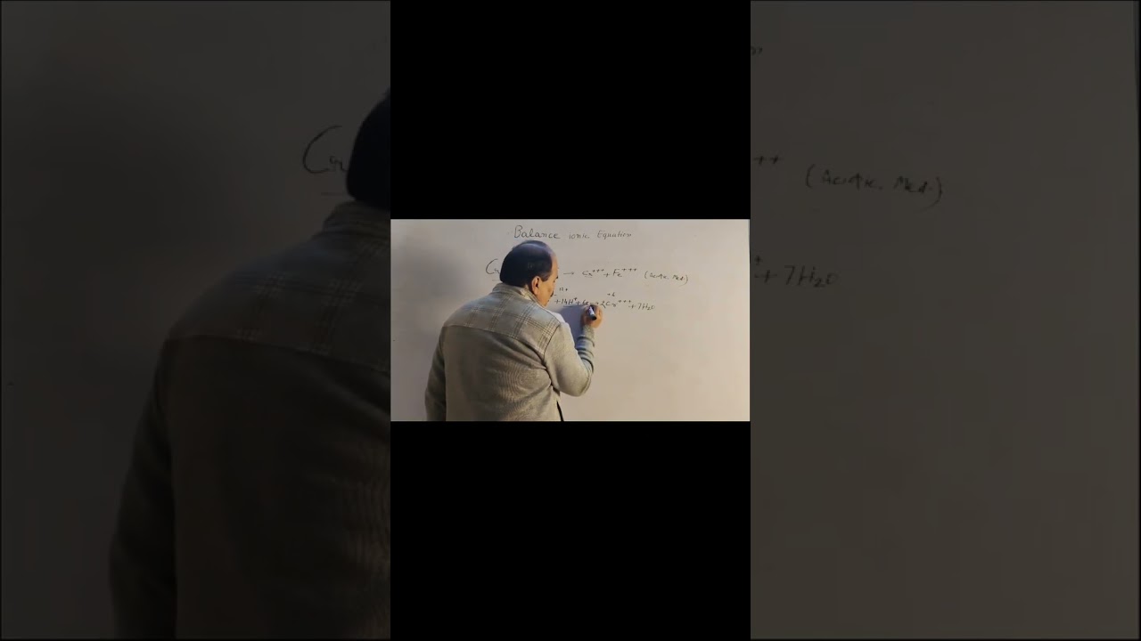 Balancing ionic equation in acidic medium