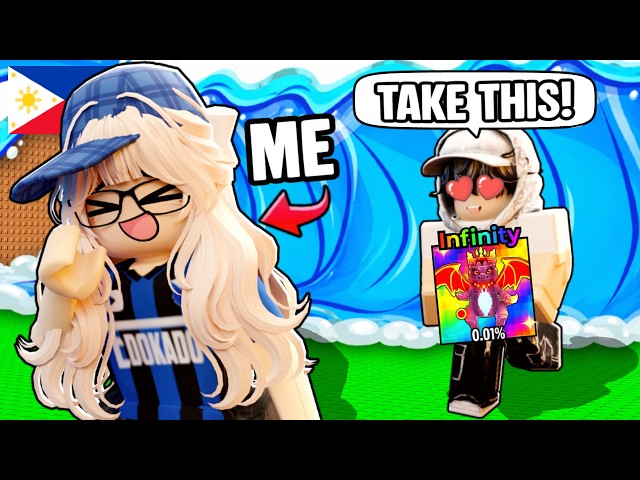 Nagpanggap Akong E-GIRL at Nakakuha ng INFINITY BRAINROTS sa Escape Tsunami For Brainrots!