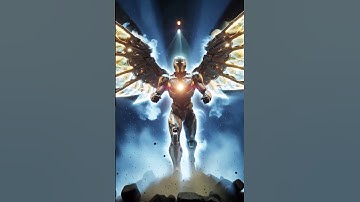 Winged Superhero vs Giant Robot – Epic Cinematic Battle