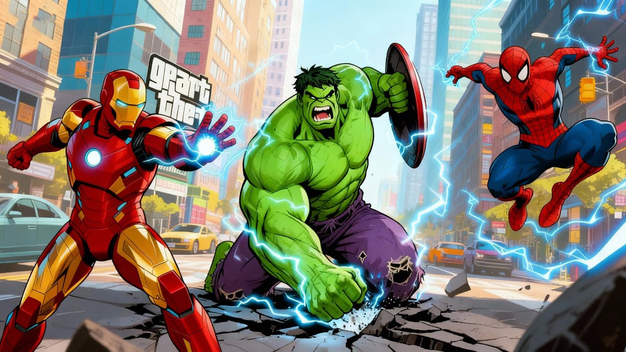SPIDER-MAN, IRON MAN, HULK GAME ANIMATION