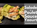 Salade de poulet sauce au yaourt tous en cuisine avec seb