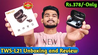 TWS-L21 Airpods Unboxing And Review in Hindi | Wireless Headphones Rs.500 | Best Budget Airbuds