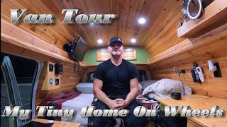Van Tour Of My Self Converted 96 Chevy Express #vanlife #tinyhomeonwheels