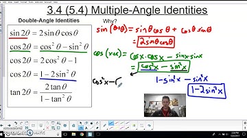 Pre-Calc 3.4 (5.4) Double Angle Identities