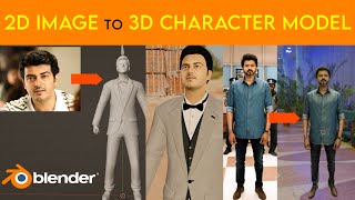 2D Image to 3D Character Model | Create Easy 3d Character Modeling screenshot 3