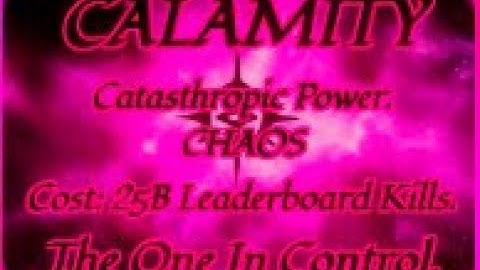 Reworked Calamity Showcase - Killstreak Sword Fighting Universe