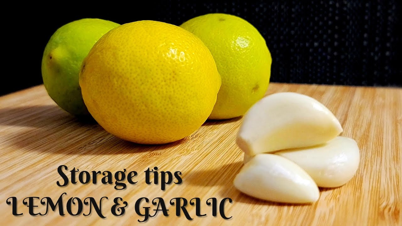 How to store lemons and garlic cloves for longer days in tamil YouTube