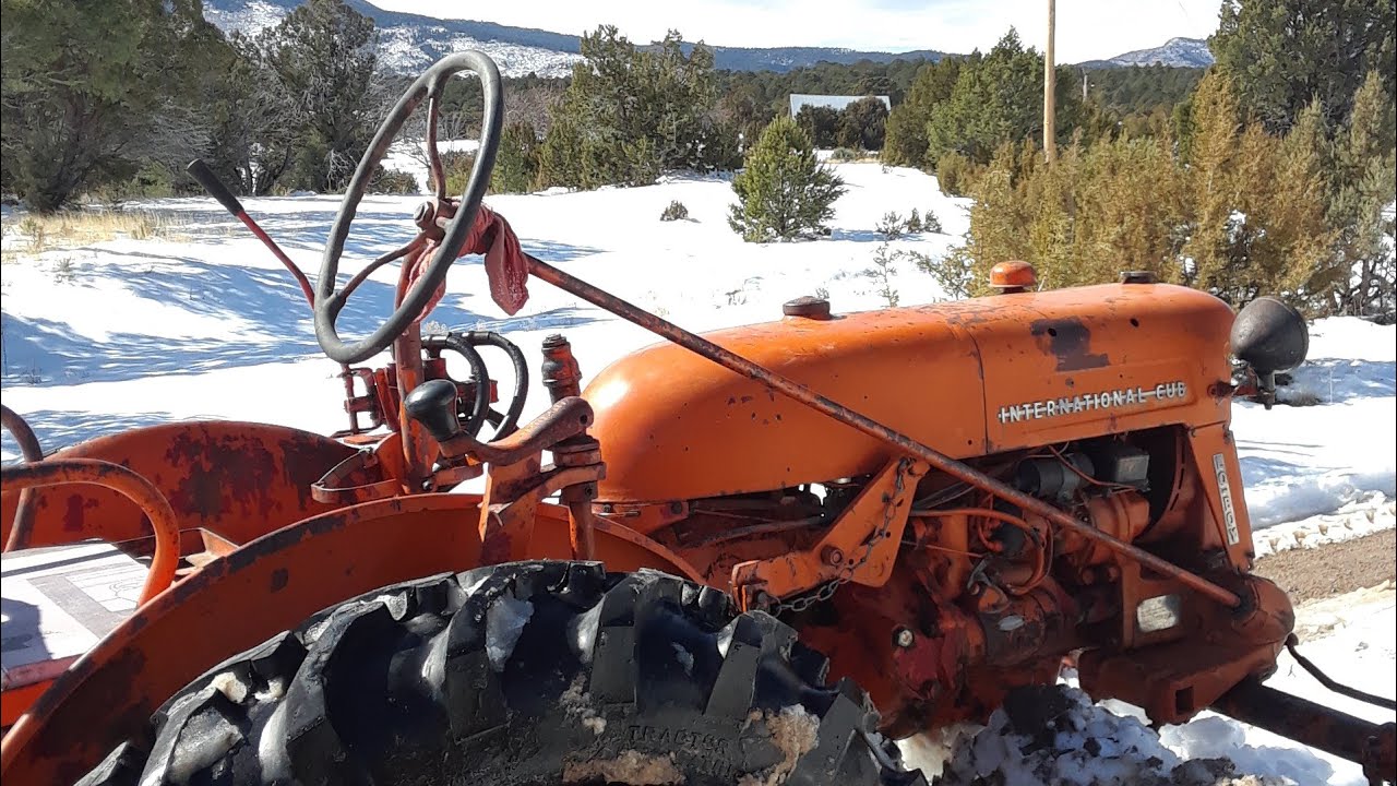 1956 Farmall Cub Loboy Snow Plowing YouTube