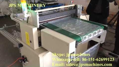 JPS-360D/500D Printed film cutting machine with Marking sensor + conveyor belt