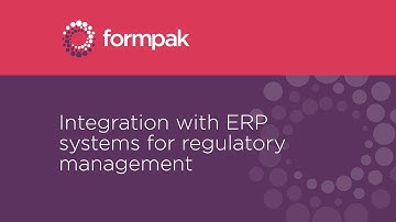 Formpak Software - Integration with ERP systems for regulatory management