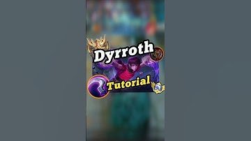 dyrroth tutorial ✅💯🔥#shorts #dyrroth #mobilelegends